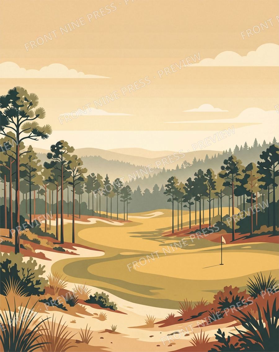 The Carolina Sandhills poster art