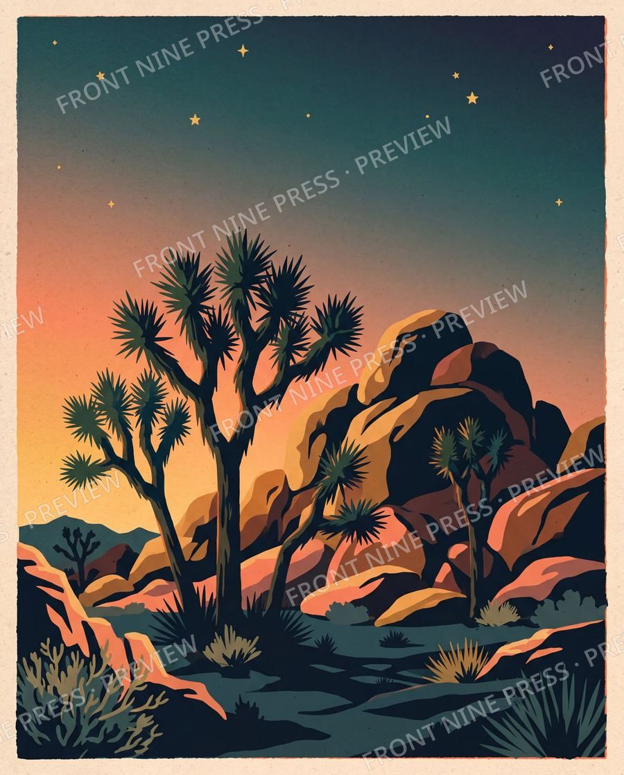 Joshua Tree poster art
