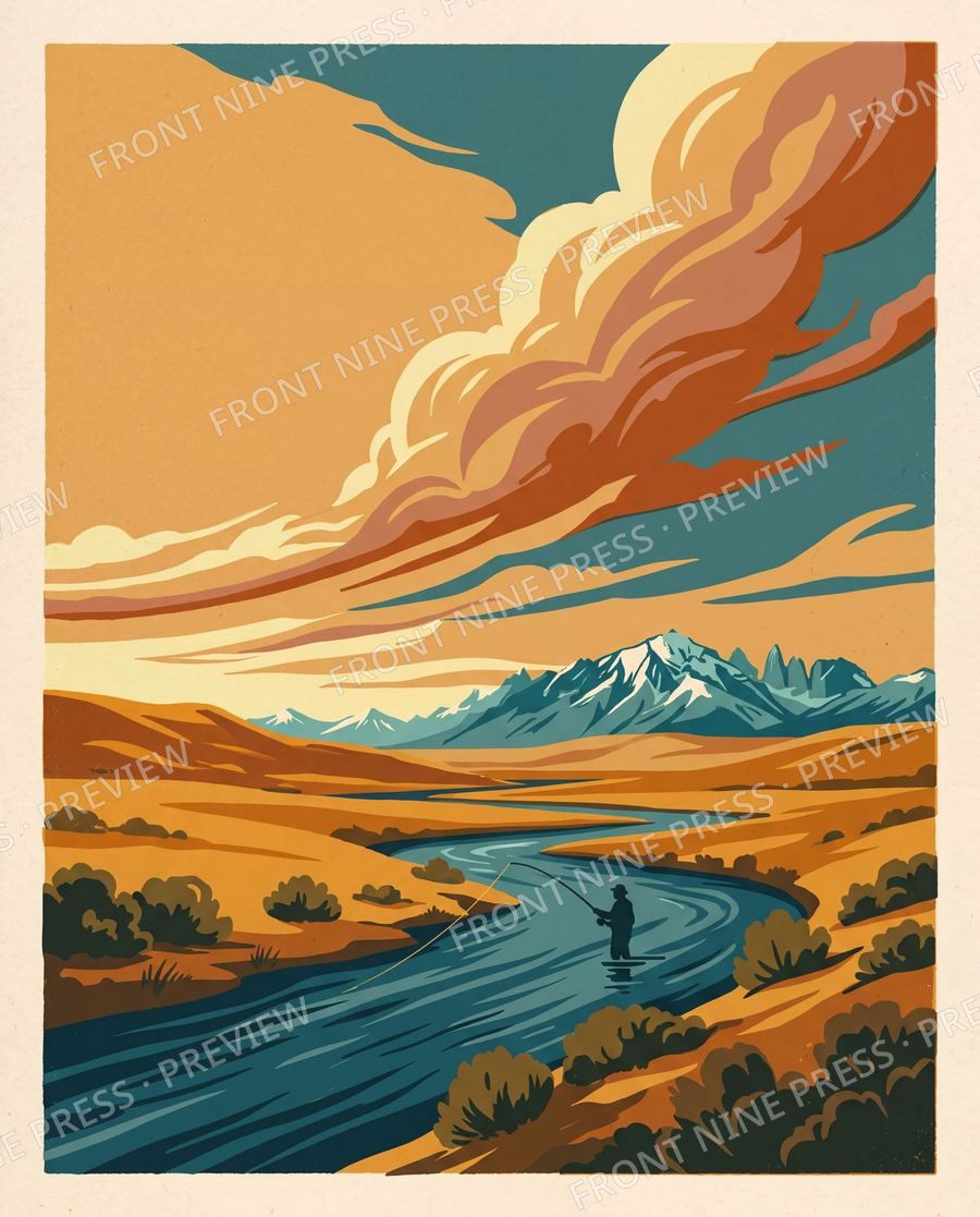 The Rivers of Patagonia poster art
